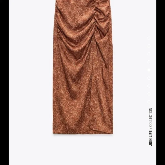 Zara midi printed skirt - Picture 3 of 7